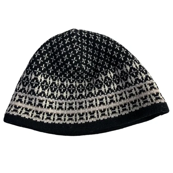 Merkley Headgear 💯 Warm Virgin Wool Patterned Beanie - Picture 5 of 5